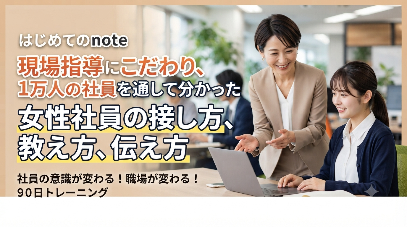 女性社員がたった90日で変わる「接し方、伝え方、育て方」